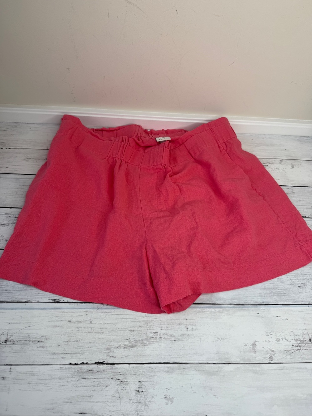 a new day Coral Pink Bermuda Shorts with Elastic Waist